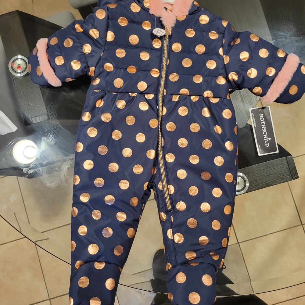 Infant Baby Girl Snowsuit